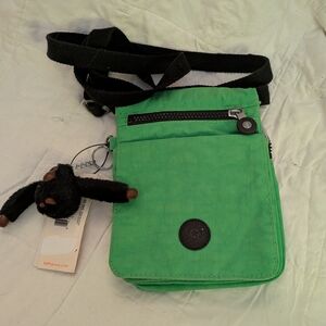 Kipling Vibrant Green Messenger Bag